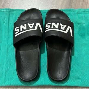 vans slides men’s size 9 black